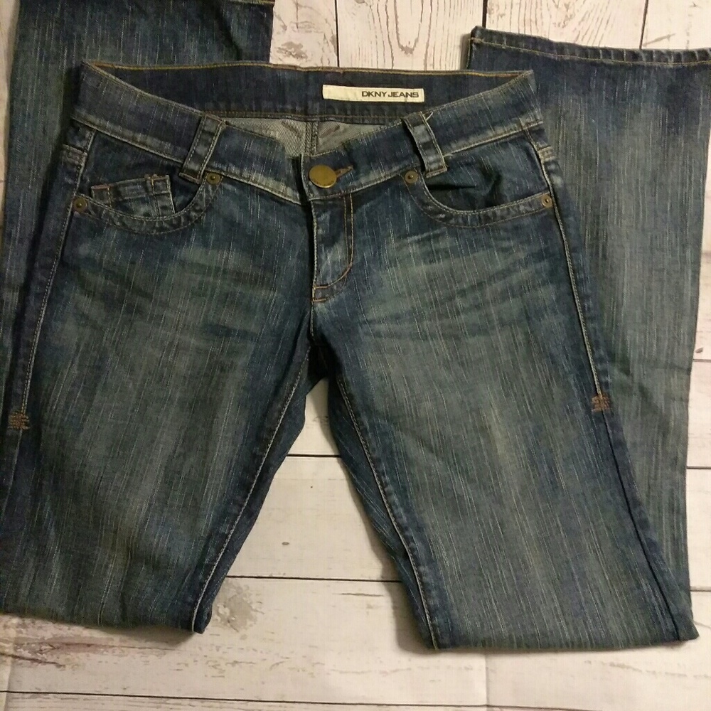DKNY Extreme Brooklyn Flare jeans sz 9L - Picture 2 of 9